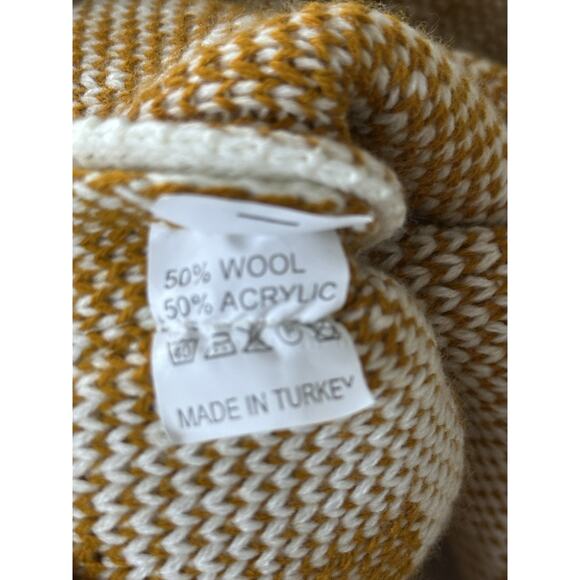 Black Pharaoh Aztec Knit Unisex Cardigan Zipper Sweater Grandpa Medium 2 - Picture 8 of 14